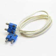 Деталь LEGO Electric Wire 4.5V with two blue 2-prong Type 2 connectors (with cross-cut pins), 96 Studs Long, Белый