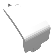 Деталь LEGO Technic Panel Curved and Bent 6 x 3, Белый