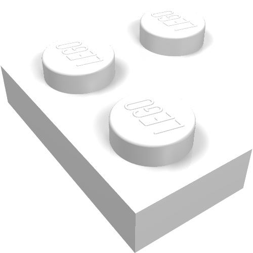 Набор LEGO Wedge Plate 2 x 2 Cut Corner, Белый