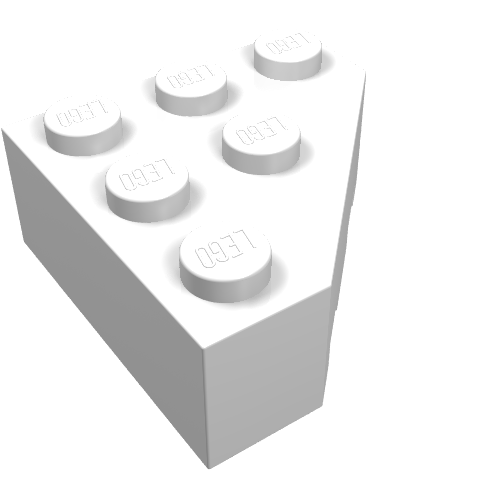 Набор LEGO Wedge 3 x 3 Cut Corner, Белый