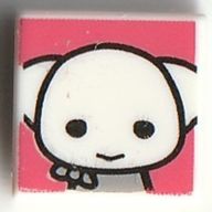 Tile 1 x 1 with Dobby the Elf print