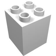Деталь LEGO Кирпичик 2 x 2 x 2, Белый