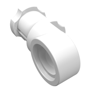 Деталь LEGO Technic Axle and Pin Connector Toggle Joint Smooth, Белый