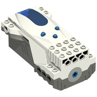 Деталь LEGO Micro Scout with Dark Gray Base, Белый