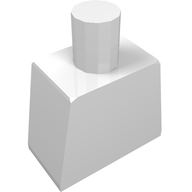 Деталь LEGO Торс гладкий, Белый