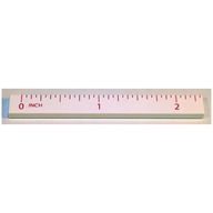 Деталь LEGO Tile 1 x 8 with Ruler INCH 0 - 2 Pattern Item No: 4162pb142, Белый
