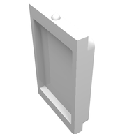 Деталь LEGO Glass for Train Door, Белый