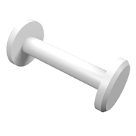 Деталь LEGO Minifig Hose Nozzle Simple, Белый