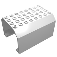 Деталь LEGO Aircraft Fuselage Angular Top 6 x 8 x 4, Цвет не указан/любой