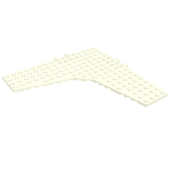 Деталь LEGO Пластина-клин 16 x 16 x 1, с 4 штифтами, Белый
