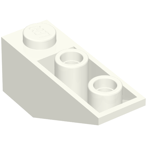 Набор LEGO Slope Inverted 33В° 3 x 1 with Internal Stopper and No Front Stud Connection, Белый