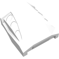 Деталь LEGO Slope Curved 2 x 2 No Studs - 3 Recessed Side Ports, Белый