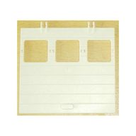 Деталь LEGO Garage Door 1 x 12 x 9 with Three Windows, Locking Dual 2 Finger Hinges, Белый
