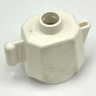 Деталь LEGO Duplo Teapot / Coffeepot, Round Base, Белый