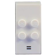 Деталь LEGO Braille Brick 2 x 4 with 4 Studs в ¶ and '=' Equals Print, Белый