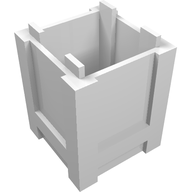Деталь LEGO Container Box 2 x 2 x 2 - Top Opening, Белый