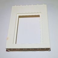 Деталь LEGO Duplo, Building Wall with Door Frame, Белый