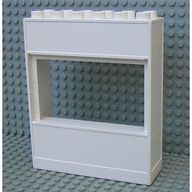 Деталь LEGO Duplo Building Wall 2 x 6 x 6 With Window, Белый