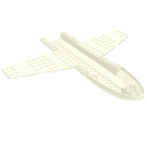 Набор LEGO Plane Fuselage 26 x 24 x 1 2/3, Белый