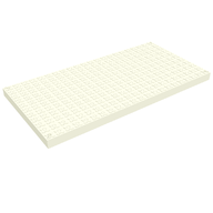 Деталь LEGO Scala Baseplate 44 x 22 with 4 holes, Белый