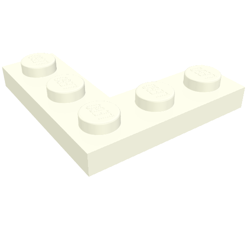 Набор LEGO Plate 3 x 3 Corner, Белый