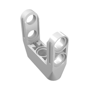 Деталь LEGO Technic Pin Connector Toggle Joint Smooth Double with Axle and Pin Holes, Белый