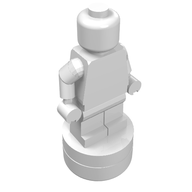Деталь LEGO Minifig Trophy Statuette, Белый