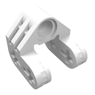 Деталь LEGO Technic Axle and Pin Connector Perpendicular Split, Белый