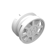 Деталь LEGO Wheel 11 x 6 with 8 Spokes, Белый