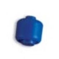 Pen Bead, Round Large, Curved Edges / Cylinder with Minifig Head with Skull Print