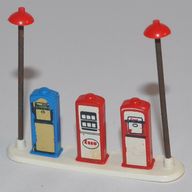 Деталь LEGO HO Scale Accessory Petrol Pumps Esso, Белый