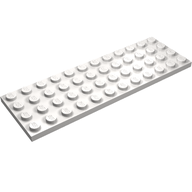 Деталь LEGO Пластина 4 x 12, Очень светлый сине-серый