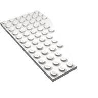 Деталь LEGO Пластина-клин левая 6 x 12, Очень светлый сине-серый