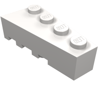 Деталь LEGO Клин правый 4 x 2, Очень светлый сине-серый