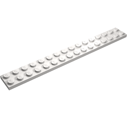 Набор LEGO Plate 2 x 16, Very Light Bluish Gray