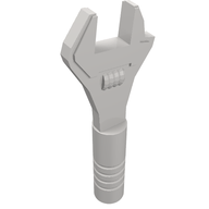 Деталь LEGO Minifig Tool Adjustable Wrench, Очень светлый сине-серый