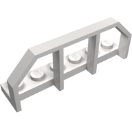 Деталь LEGO Plate Special 1 x 6 with Train Wagon End Fence, Очень светлый сине-серый