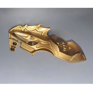 Деталь LEGO Bionicle Visorak Head with 7 Pin Holes and Axle Hole (Keelerak), Матовый темно-золотой