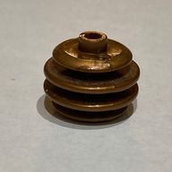 Деталь LEGO Pen Bead, Round Orb, 4 Discs, Матовый темно-золотой
