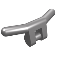 Деталь LEGO Minifig Handlebars, Матовый серебристый