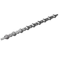 Деталь LEGO Hero Factory Weapon - Flexible Ammunition Belt, Матовый серебристый