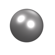 Деталь LEGO Technic Steel Ball 18 mm, Матовый серебристый
