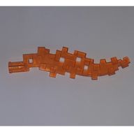 Деталь LEGO Energy Effect Pixelated, Прозрачный оранжевый