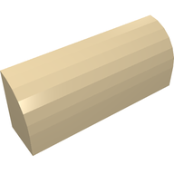 Деталь LEGO Brick 1 x 4 x 1 1/3 No Studs, Curved Top, with Raised Inside Support, Песочный