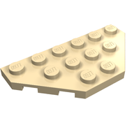 Деталь LEGO Пластина-клин 3 x 6, со срезанными углами, Песочный