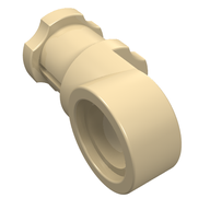 Деталь LEGO Technic Axle and Pin Connector Toggle Joint Smooth, Песочный
