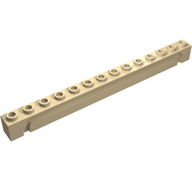 Деталь LEGO Brick Special 1 x 14 Grooved, Песочный