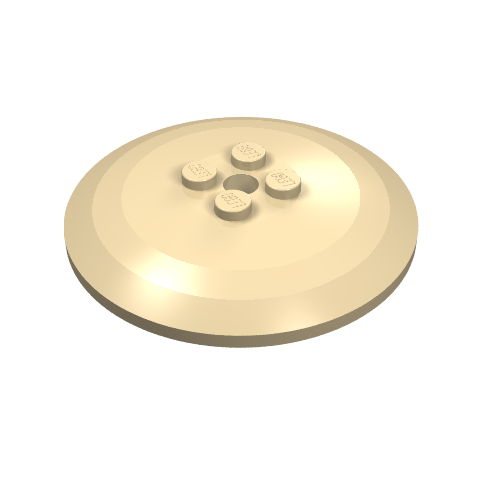 Набор LEGO Dish 6 x 6 Inverted (Radar) [Solid Studs], Tan
