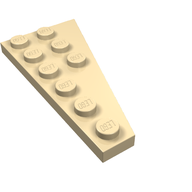 Деталь LEGO Пластина-клин левая 6 x 3, Песочный