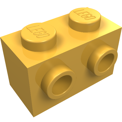 Набор LEGO Brick Special 1 x 2 with Studs on 1 Side, Bright Light Orange